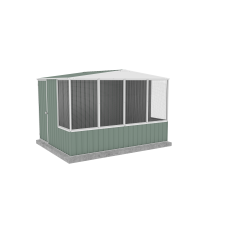 Gable roof Aviary Kit 3.00mW x 2.22mD x 2.06mH Pale Eucalypt